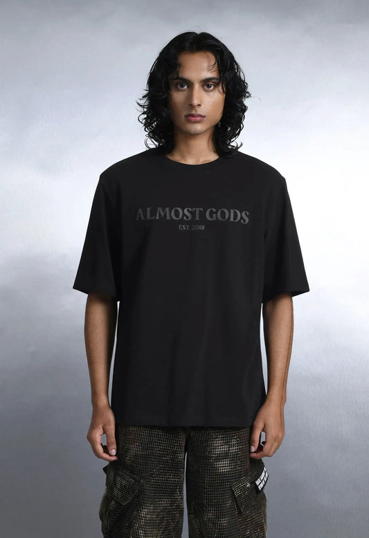 ALMSTGDS Est. 2018 Relaxed Tee In Black