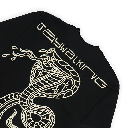 JYWKNG SNAKE T-SHIRT IN BLACK [UNISEX]