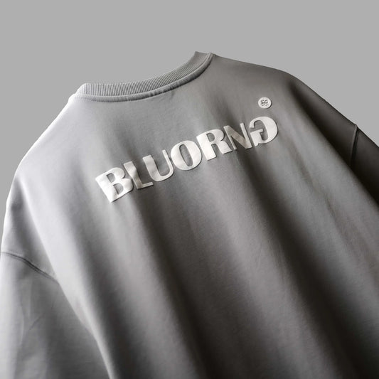 BLUORANG GREY BASIC T-SHIRT